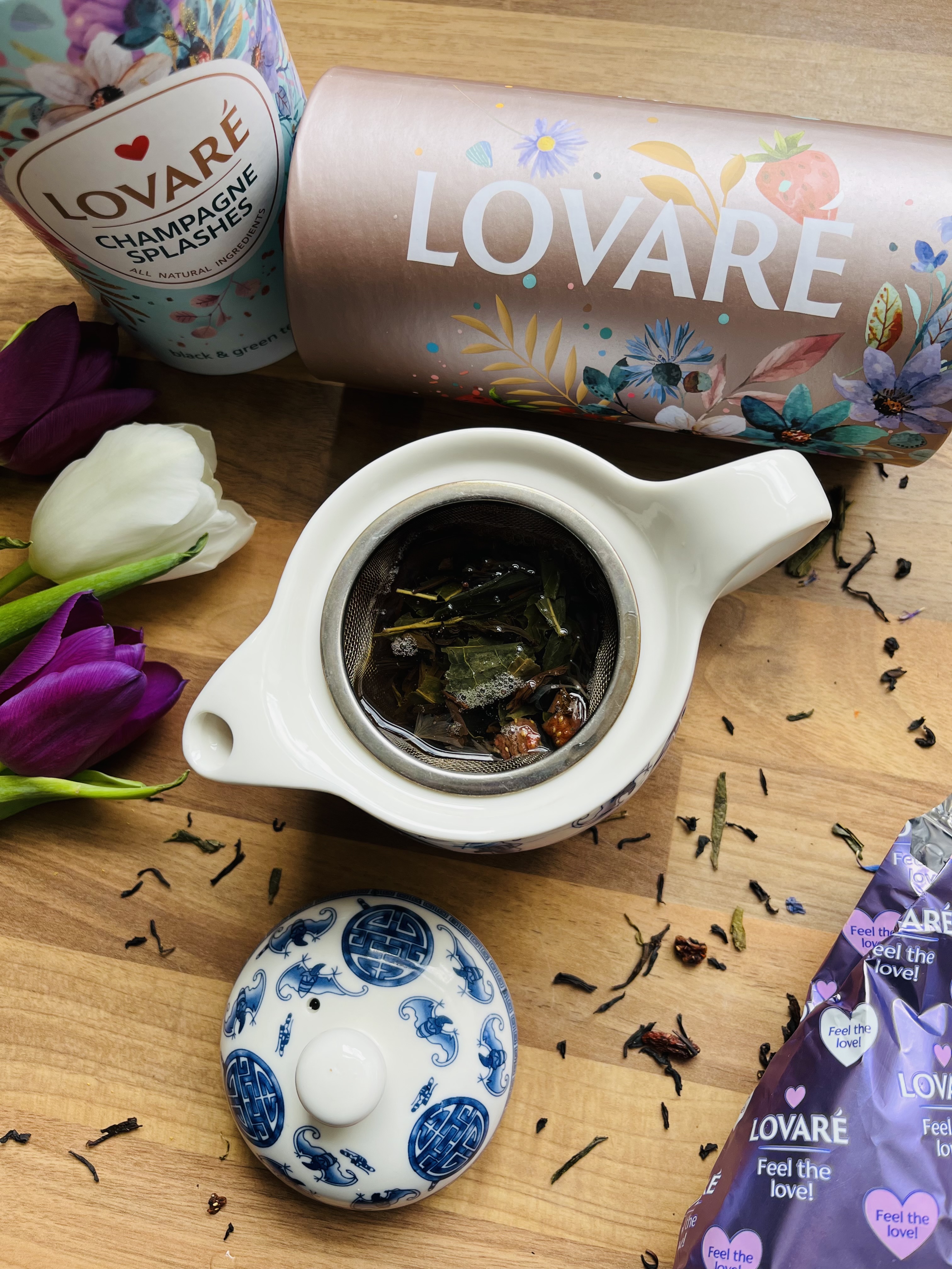 Review: Lovare Champagne Splashes Black & Green Tea Blend